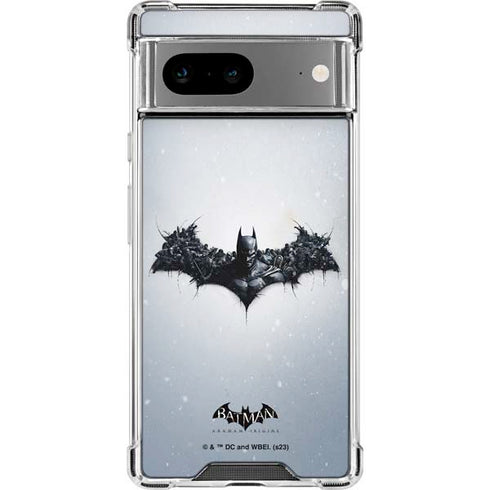 DC Comics Arkham Origins Arkham Logo Google Pixel 7a Clear Case